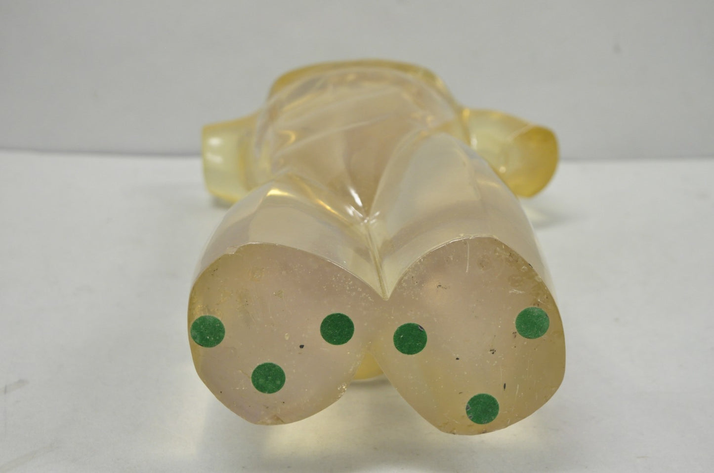 Vintage Mid Century Italian Modern Lucite Acrylic Nude Bust Modernist Sculpture