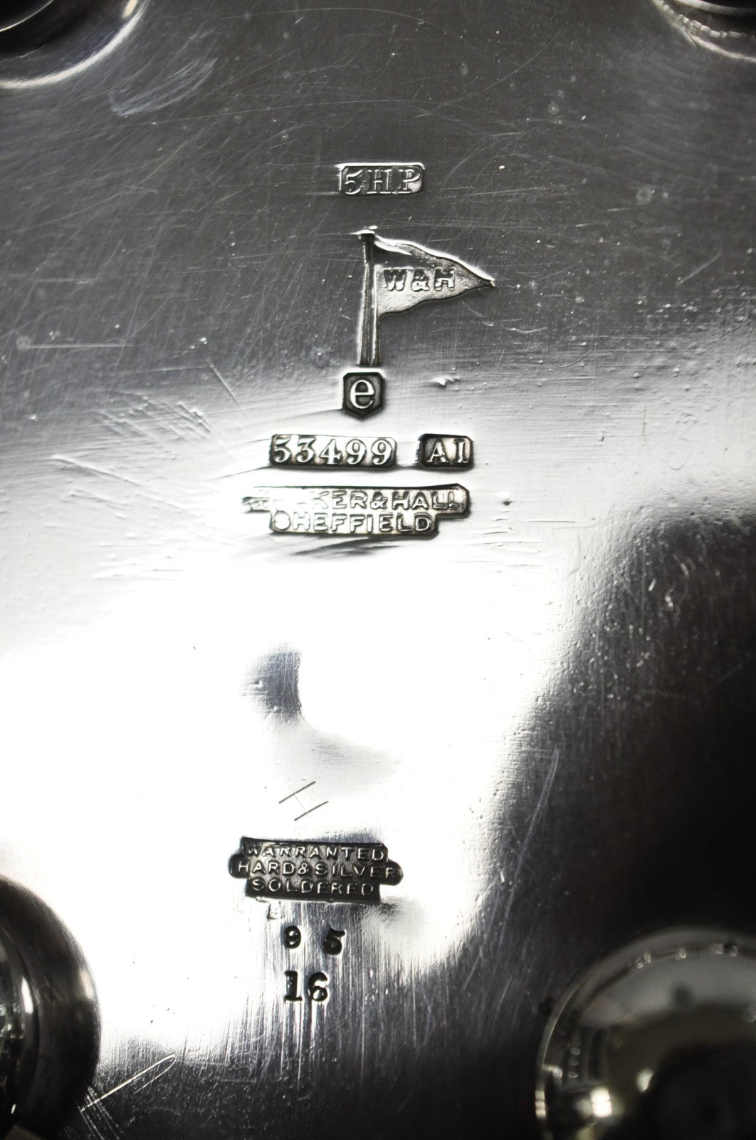 Antique Walker & Hall 53499 Art Deco Silver Plated Tea Service Set - 4 Pcs