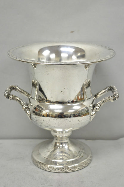 Vintage WM Rogers "Spring Flower" Silver Plated Champagne Chiller Bar Ice Bucket