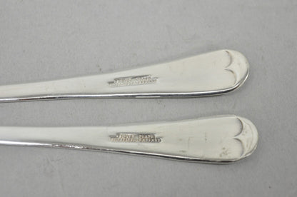 Vintage Sheffield England Modern Silver Plated Salad Serving Set Fork & Spoon