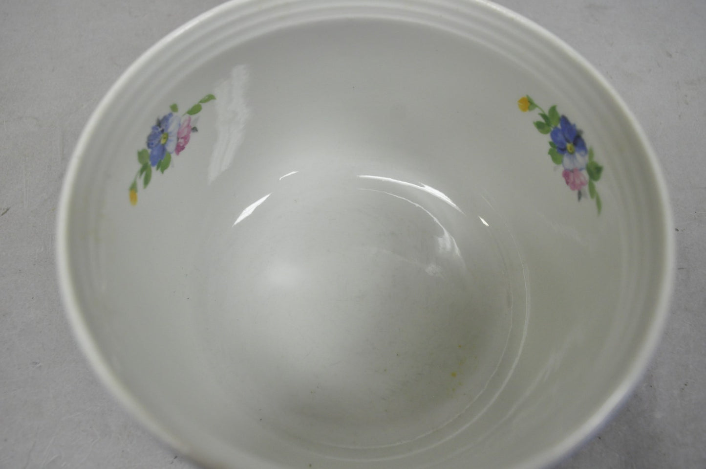 Vintage Hall's "Rose Parade" 1259 Blue Ceramic Nesting Mixing Bowls - Set of 3