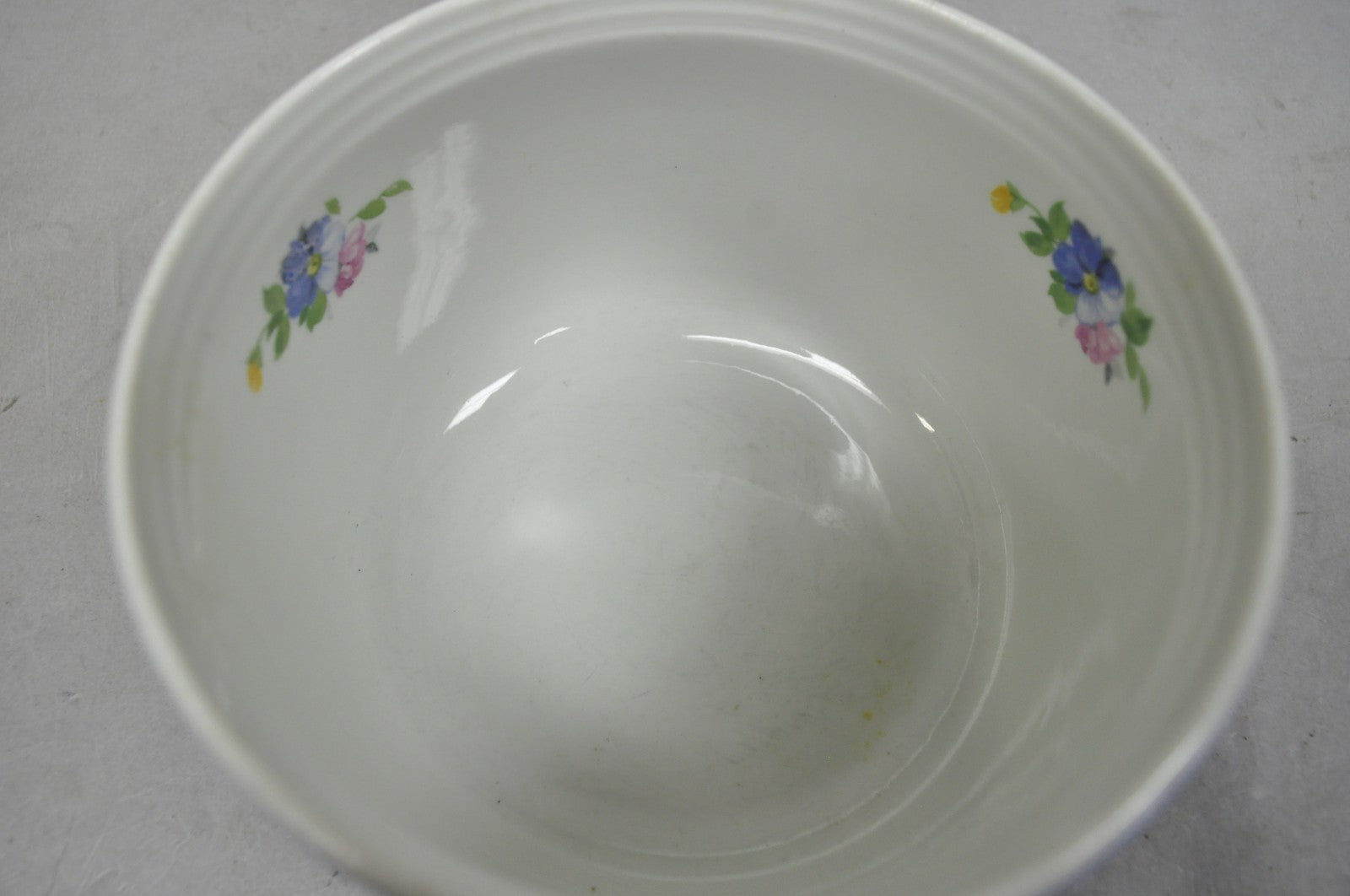 Vintage Hall's "Rose Parade" 1259 Blue Ceramic Nesting Mixing Bowls - Set of 3