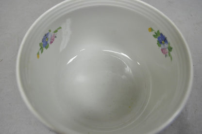 Vintage Hall's "Rose Parade" 1259 Blue Ceramic Nesting Mixing Bowls - Set of 3