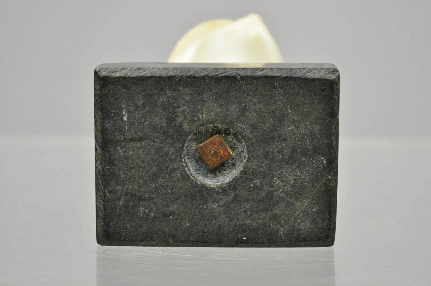 Antique 6" Carved Alabaster Marble Boy Bust Smoking Cigarette Signed "Martin"