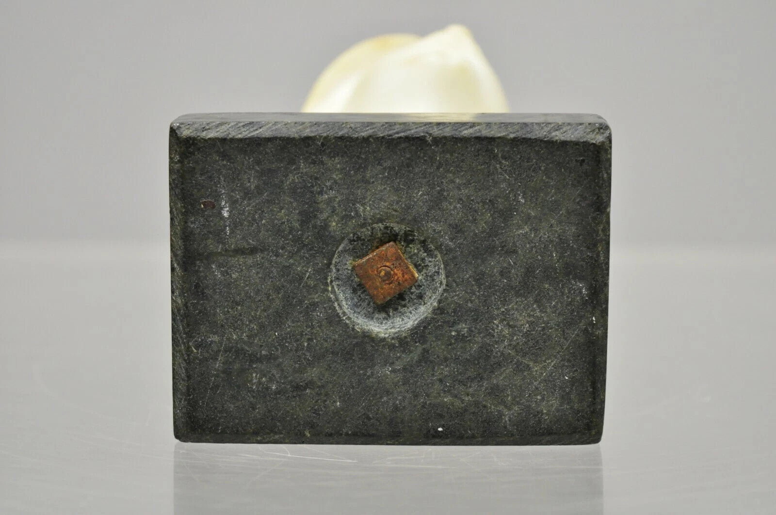 Antique 6" Carved Alabaster Marble Boy Bust Smoking Cigarette Signed "Martin"