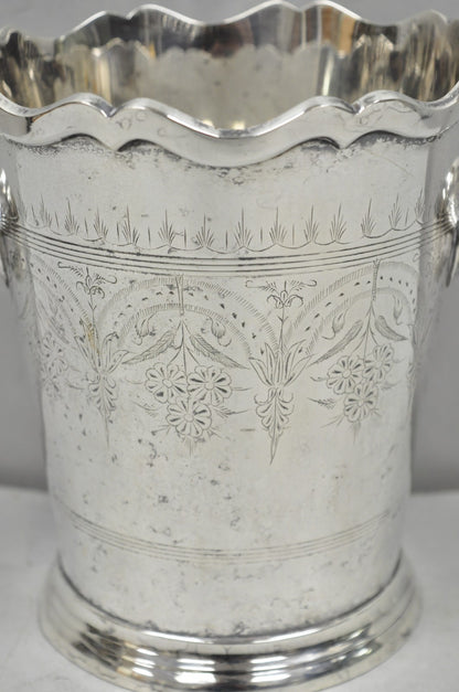 Antique Silver Plated English Regency Style Champagne Chiller Ice Bucket, India