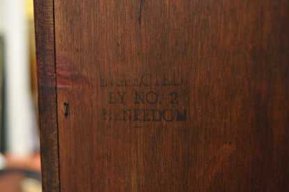 Henredon French Country Provincial Walnut Fruitwood 3 Pc Wall Unit Bookcase