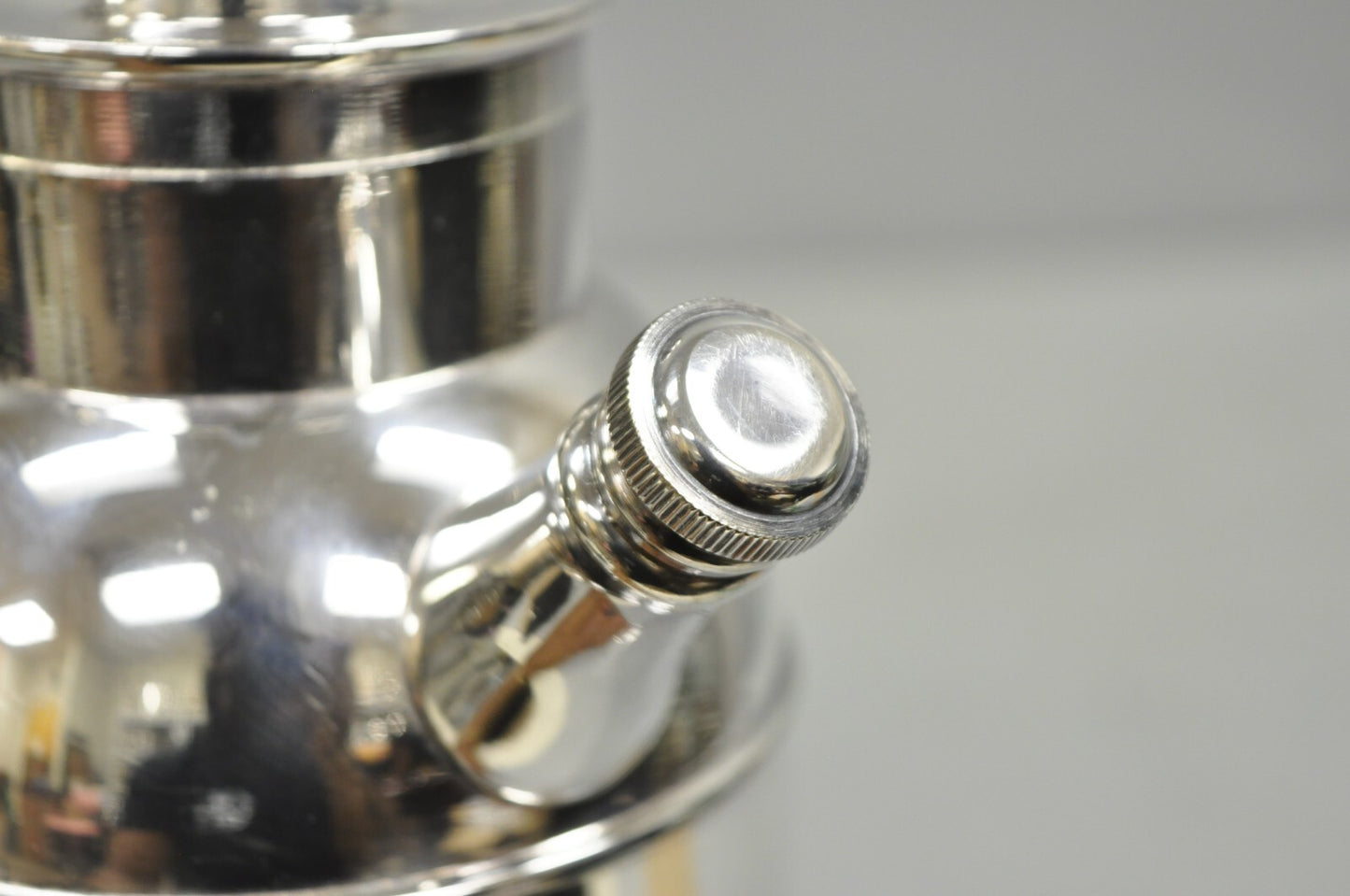 Vintage Art Deco English Silver Mg Silver Plated Martini Cocktail Shaker Pitcher