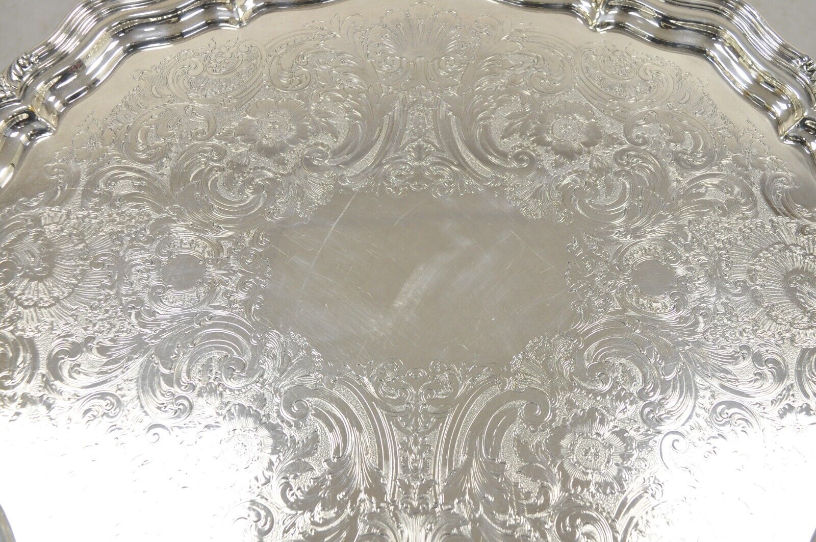 Reed & Barton Winthrop Silver Plate Art Nouveau Floral Repousse Tea Set 6 Pc Set