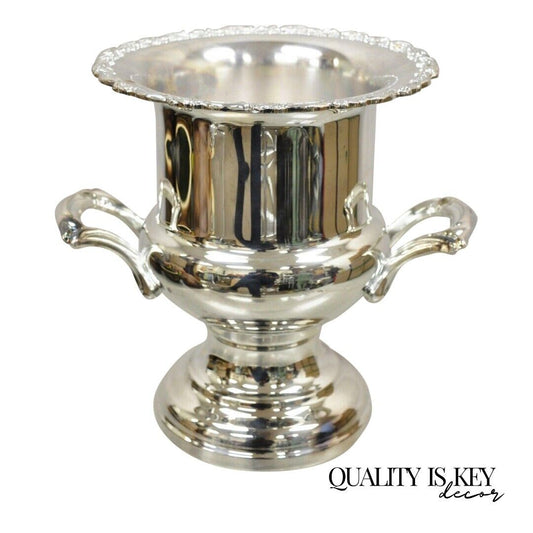 Vintage Oneida Silver Plated Victorian Style Wine Champagne Chiller Ice Bucket