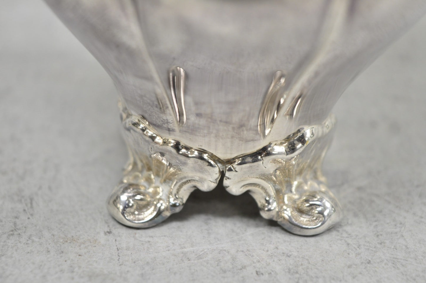 Vintage Victorian Silver Plated Bulbous Footed Tea Coffee Creamer Pot