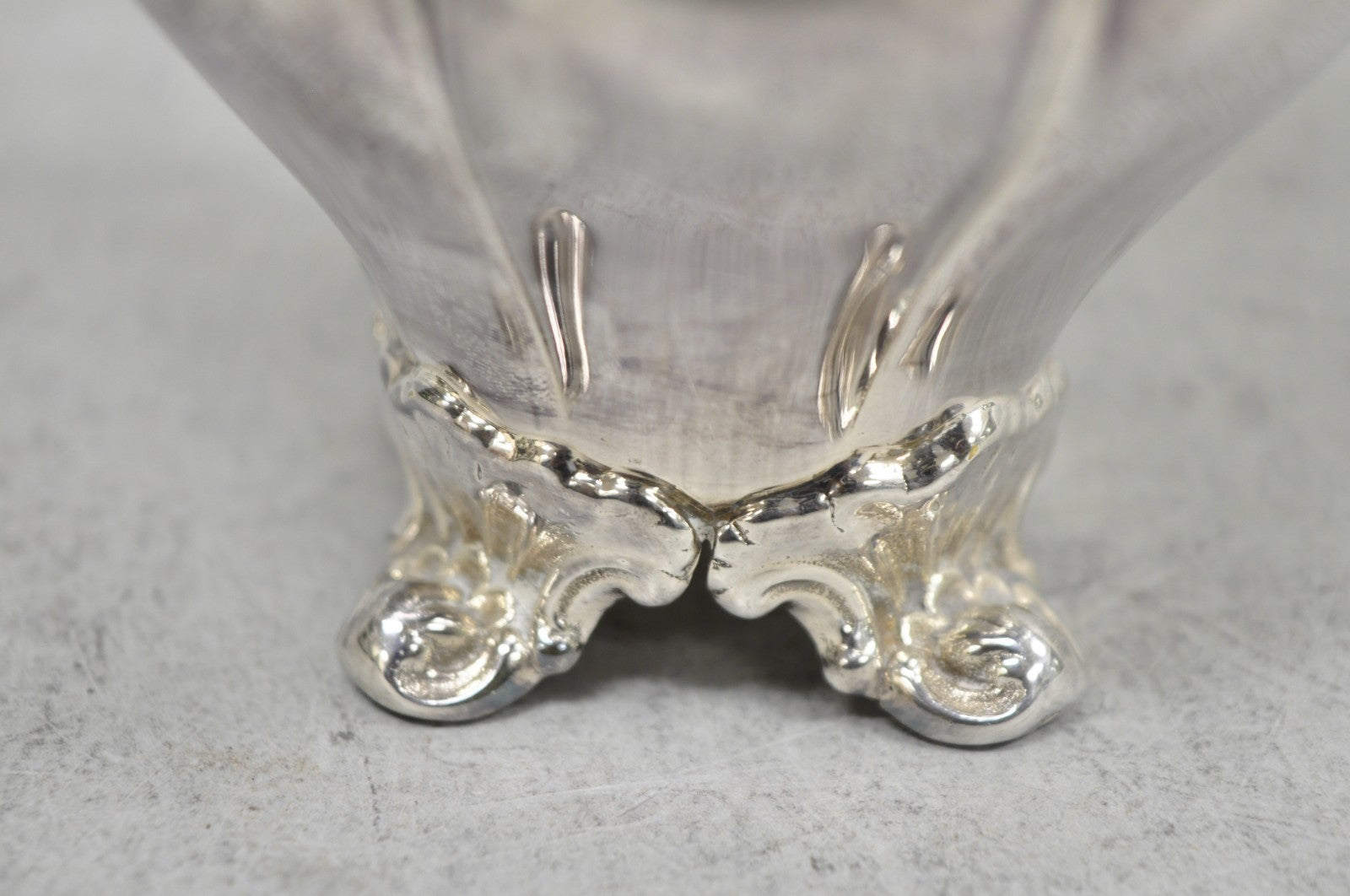 Vintage Victorian Silver Plated Bulbous Footed Tea Coffee Creamer Pot