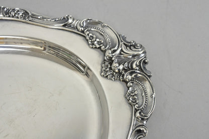 Vintage Baroque by Wallace 258 Victorian Silver Plated Oval Serving Platter Tray