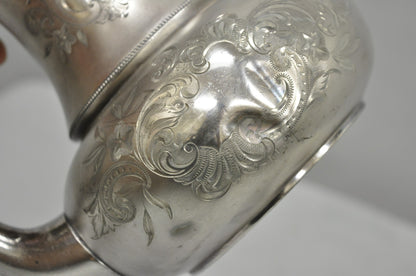 Antique EG Webster English Art Nouveau Silver Plated Repousse Tea Set - 3 Pc Set