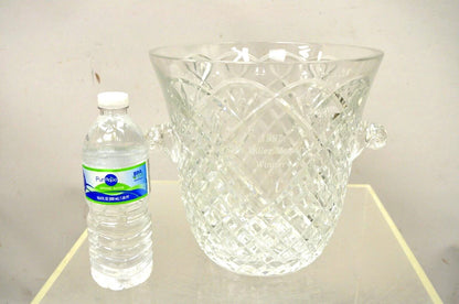 Vintage "1997 Ben Miller Memorial Winner" Diamond Cut Crystal Glass Ice Bucket