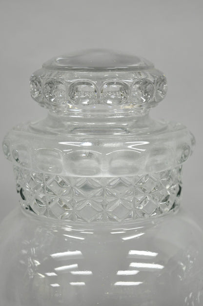 Vintage Tiffin Dakota Glass Apothecary Candy Jars Graduating Szs  - 3 Pc Set
