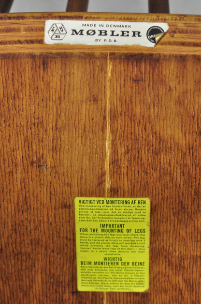 Vintage Danish Modern J77 Teak Side Chair by Folke Pallson for FDB Møbelfabrik