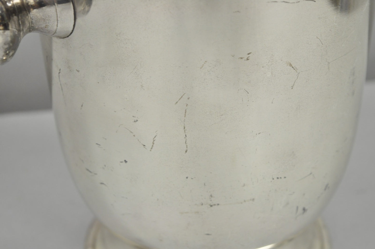 Mid Century Modern Silver Plated Twin Handle Urn Champagne Chiller Ice Bucket