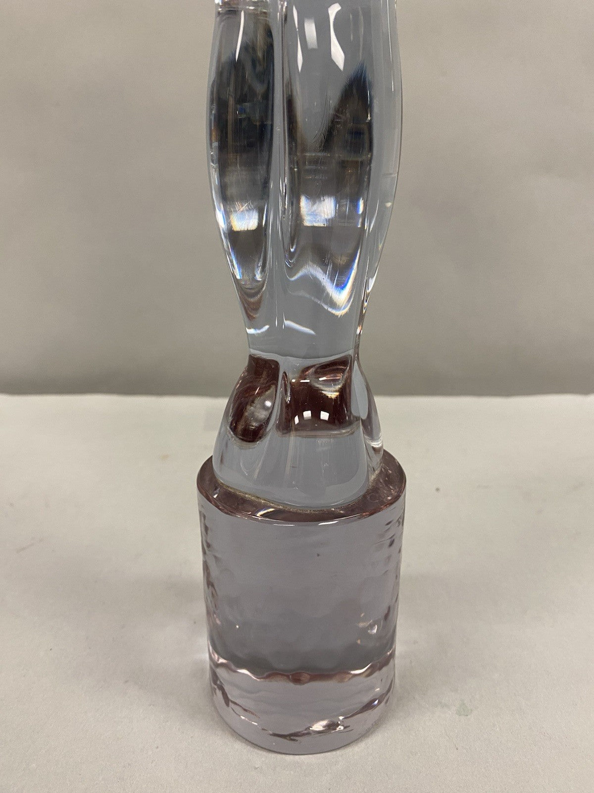 Vintage Murano Italian Mid Century Modern Purple Glass Lovers Embrace Sculpture