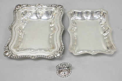 Vintage Canterbury English Regency Silver Plated Covered Vegetable Serving Dish