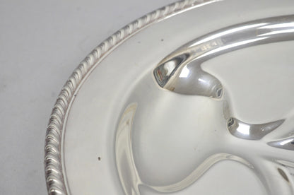 Vintage W.M. Rogers 810 Regency Silver Plated Oval Meat Cutlery Serving Platter