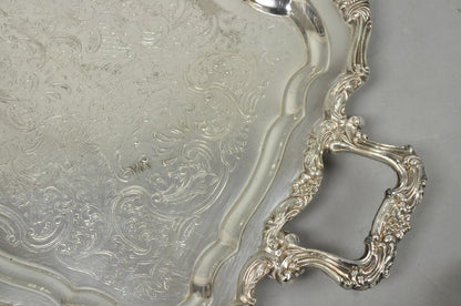 Vintage Taunton Statehouse Victorian Silver Plated Narrow Serving Platter Tray