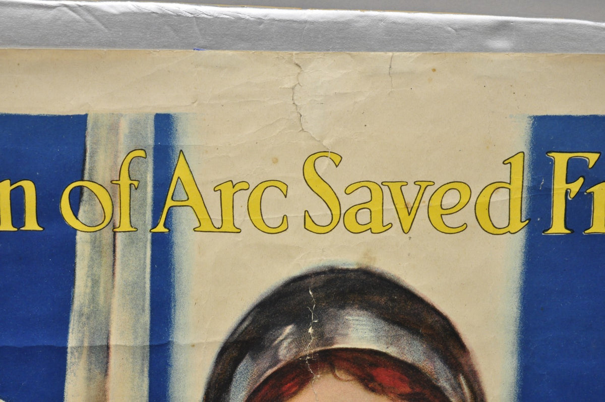 Original 1918 WWI Poster 'Joan of Arc Saved France' by William Haskell Coffin