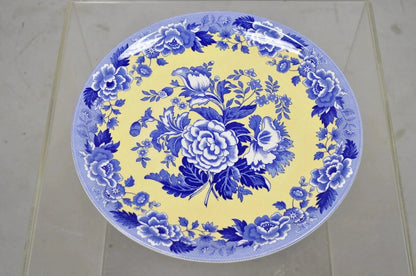 Spode 13" Garden Collection Flowers Poppy Blue Yellow Platter Dinner Plate, Each