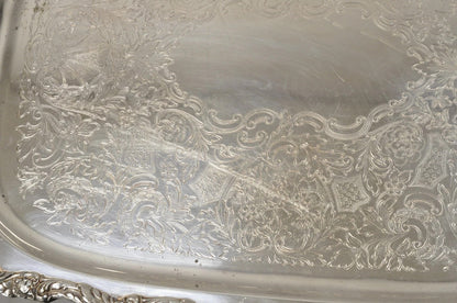 Vintage Poole EPCA Sevenoaks 650 Large Silver Plated Serving Platter Bar Tray