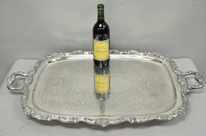 Vintage Poole EPCA Sevenoaks 650 Large Silver Plated Serving Platter Bar Tray B
