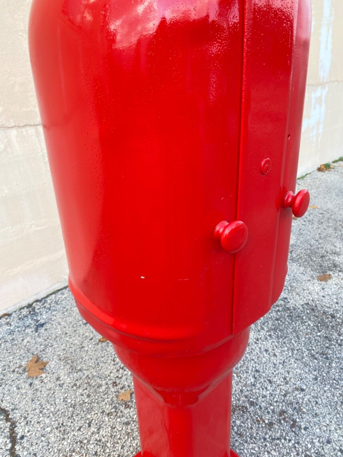 Antique Gilbert & Barker Red Self Measuring Type 208 Vintage Curbside Gas Pump