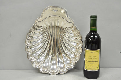 Vintage Mid Century Modern WM Rogers Silver Plated Clam Shell Serving Dish