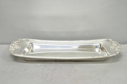 Vintage Baroque by Wallace 210 Silver Plated Narrow Trinket Dish Serving Tray