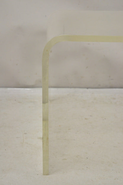 Vintage Mid Century Modern Large 42 x 30 Lucite Waterfall Coffee Table