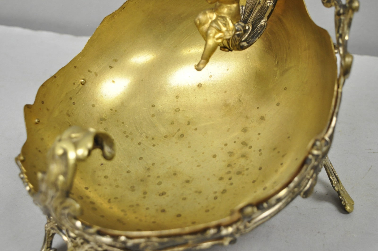 Antique French Louis XV Style Rococo Figural Bronze Cherub Centerpiece Epergne