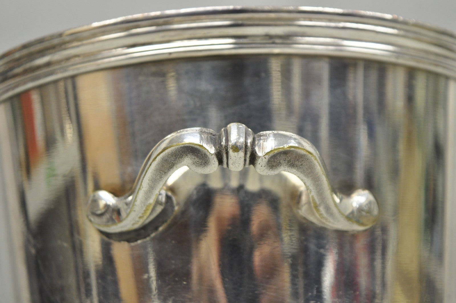 Vintage Orfèvrerie De France Mid Century Modern Silver Plated Champagne Bucket