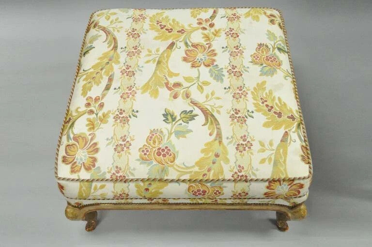 Nancy Corzine French Country Provincial Louis XV Bergere Lounge Chair & Ottoman