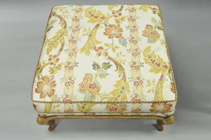 Nancy Corzine French Country Provincial Louis XV Bergere Lounge Chair & Ottoman