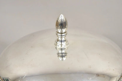 Vintage Knight Silversmiths Silver Plated Modern Lidded Bar Ice Bucket