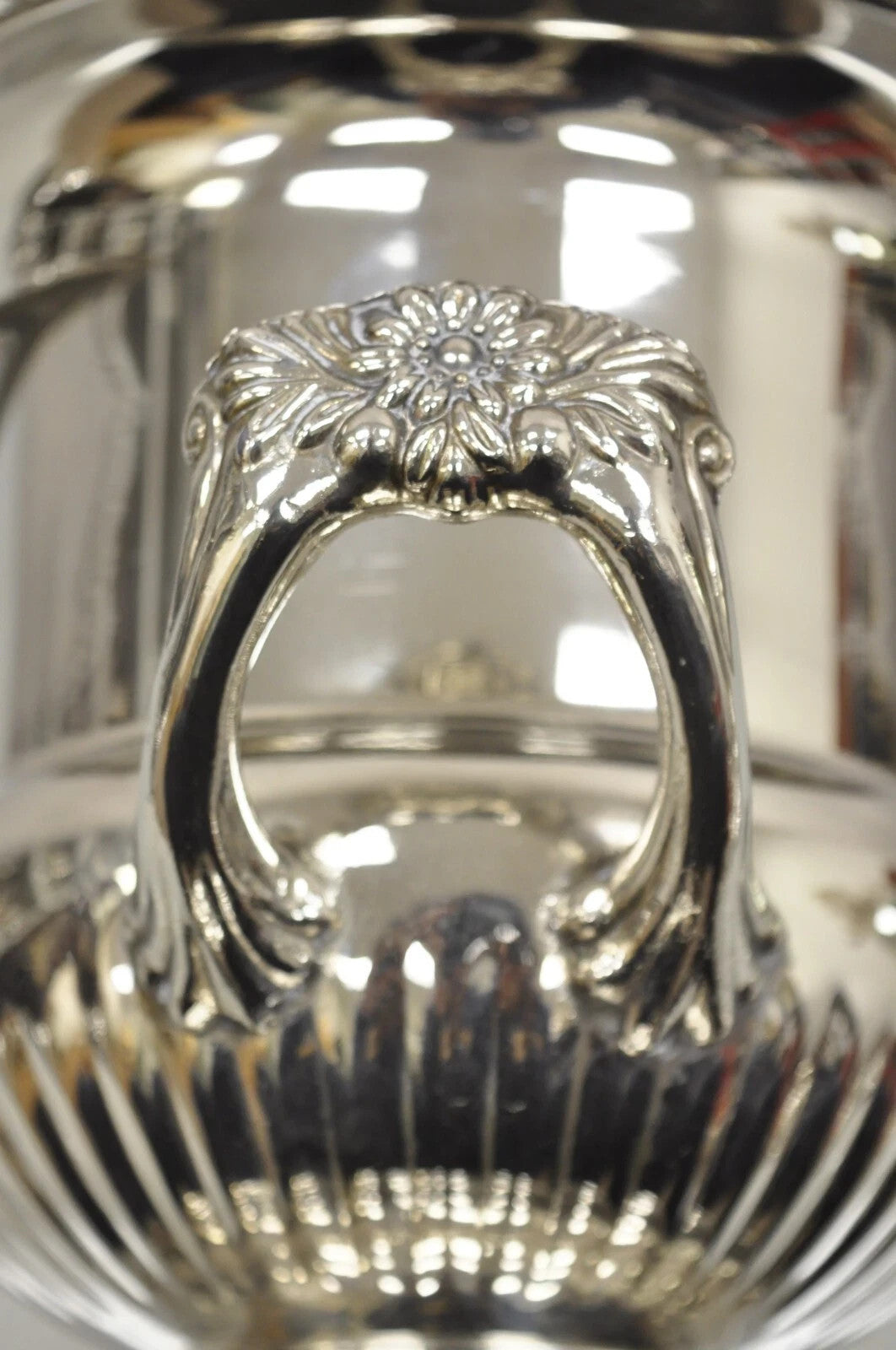 Vintage Regency Style Silver Plated Trophy Cup Urn Champagne Chiller Ice Bucket