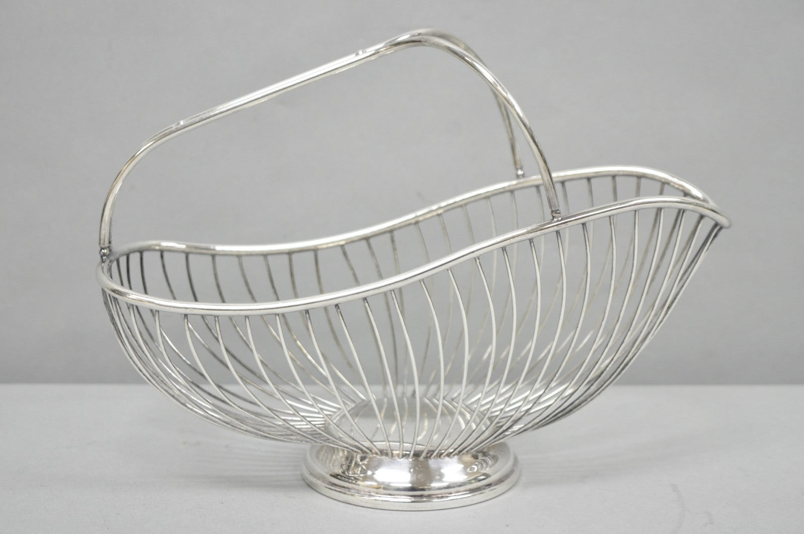 Vintage Mid Century El De Uberti Italy Silver Plated Wire Wine Bottle Holder
