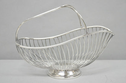 Vintage Mid Century El De Uberti Italy Silver Plated Wire Wine Bottle Holder