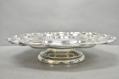 Vintage Victorian Silver Plated Lazy Susan Revolving Serving Platter Party Tray