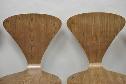 Contemporary Modern Bent Plywood Pretzel Style Dining Chairs  - Set of 4