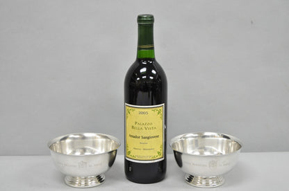 Vintage SSSC&BDS Car Club Silver Plated Award Footed Nut Bowl Dish - a Pair