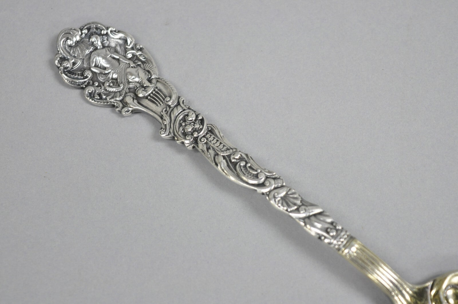 Antique Gorham Versailles Sterling Silver Flatware Salad Serving Fork Spoon Set