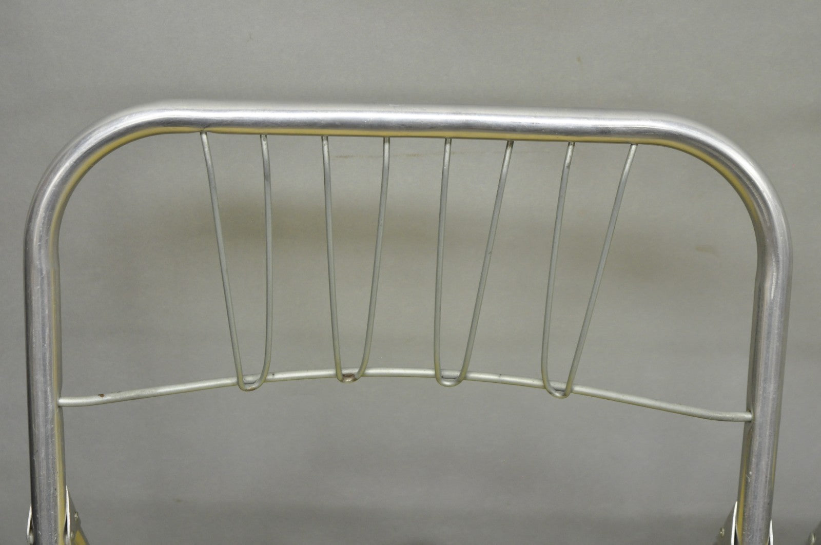 Vintage Mid Century Modern Aluminum Folding Dining Chairs by Airlite - Set of 4
