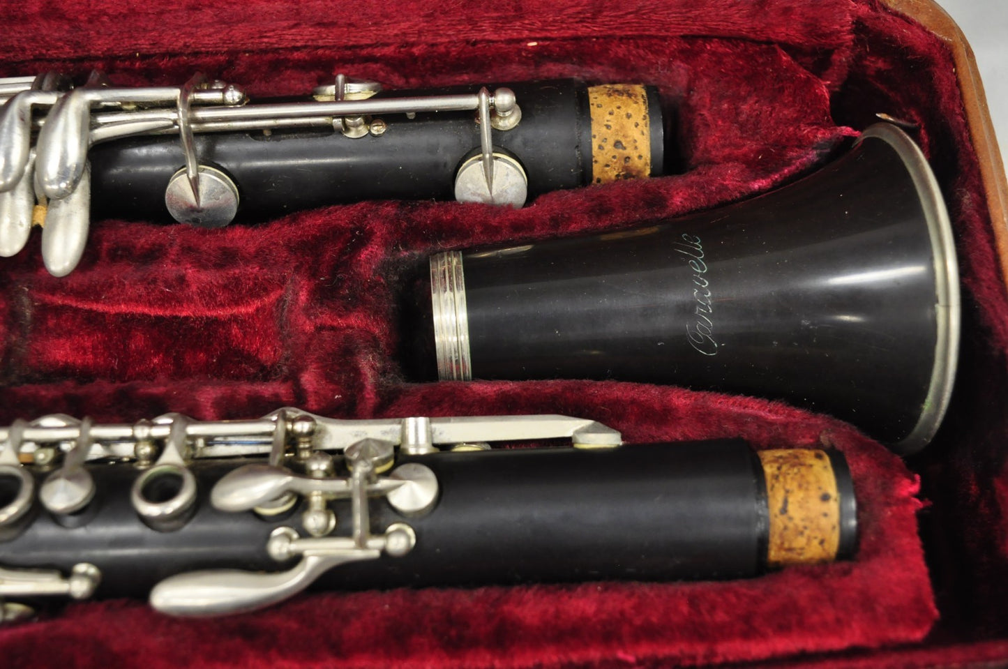 Vintage Caravelle Clarinet Musical Instrument With Original Case