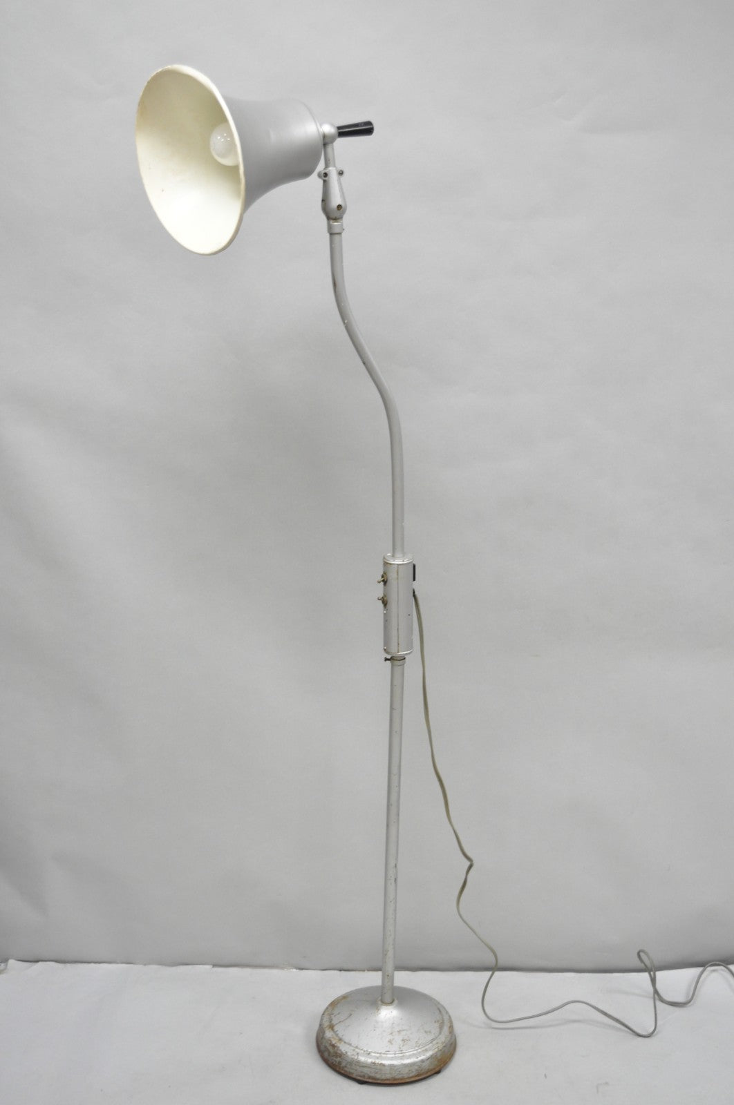 Vintage Industrial Modern Metal Adjustable Bell Shade Work Task Floor Lamp