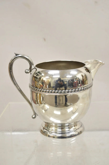 Vintage Sheridan Victorian Silver Plated Bulbous Lemonade Water Pitcher